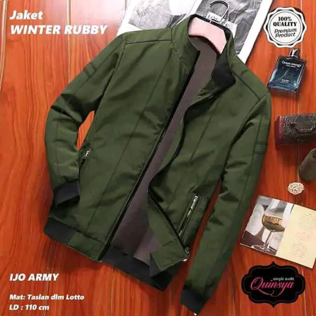 JAKET PRIA TERBARU JAKET PRIA ELGGAN JAKET BIG SIZE JAKET JUMBO M. L. XL. XXL. 3XL.4XL.5XL.6XL.7XL Abu Army motor
