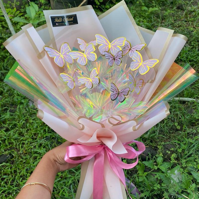 Buket Kupu-Kupu LED Size M Free Packing 1