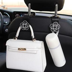 Diseño de Gancho para el respaldo del asiento de coche con forma de flor, 2 piezas de Colgador para el respaldo del asiento de coche, Gancho multifuncional para almacenamiento en coche, Accesorios para el interior del coche para mujeres y niñas