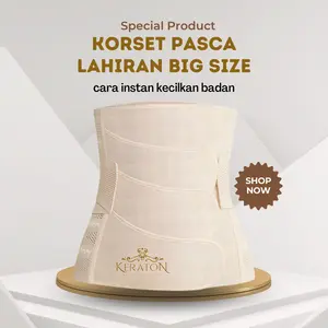 Korset Pengencang Perut Wanita Pasca Melahirkan Ibu Sabuk Hamil Belt serat polyster krem tokoh cream sabuk pendukung kehamilan bersalin postpartum  corset
