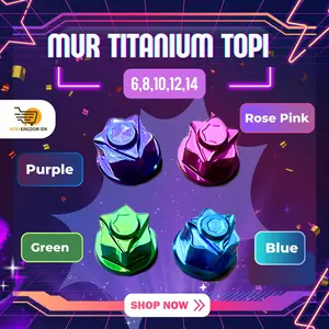 Mur Head Bolt Nut Close Titanium Topi M6 M8 M10 M12 M14 M16 drat 10 12 14 17 19 30 Asli Thailand