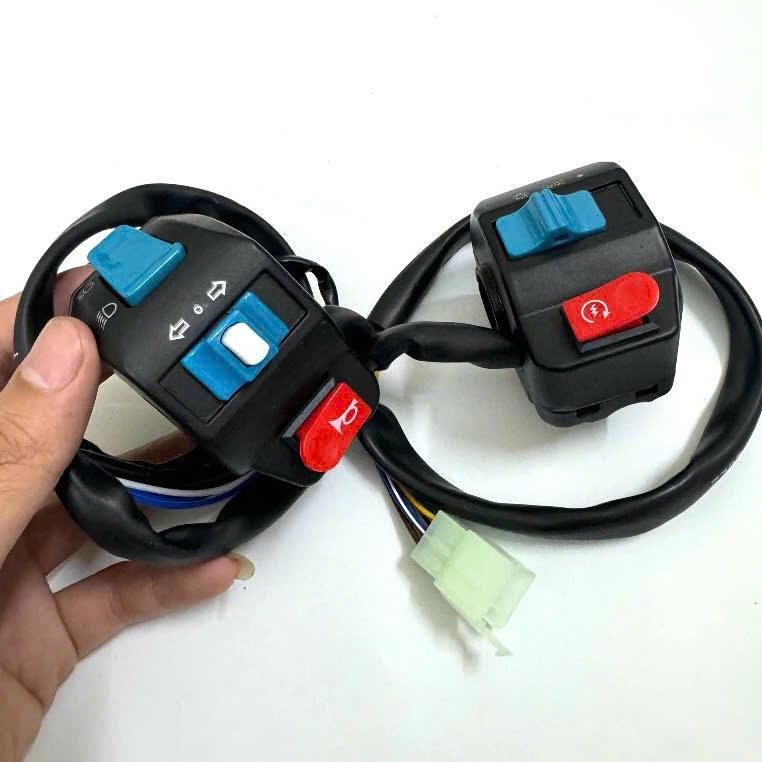 Cụm công tắc dùng cho xe điện Xmen ( đèn, còi, xi nhan ) (1 bên) cụm