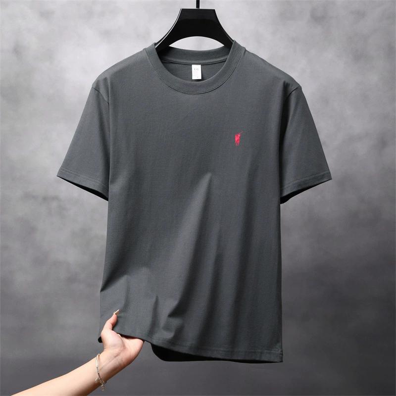 Combo  Áo Phông Nam Nữ  Cổ Tròn Cao Cấp phông Tay Ngắn, chất cotton 250gsm thêu ngựa mới năm 2025