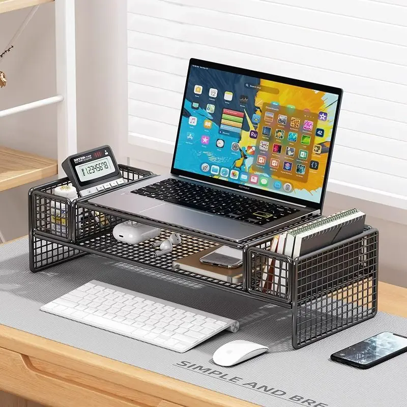 New Laptop Storage Rack Monitor Cooling Rack Computer Stand Office Multi-Functional Desktop Storage Rack
