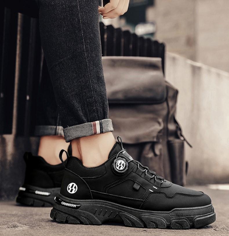 Product Introduction of Giày Sneaker nam Vua Giày mẫu mới 2024 khóa nút vặn hiện đại, chất liệu mềm mại, dễ sử dụng  H81 Cao Su Shoes giày  nút 23