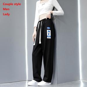 Seluar Panjang Wafel, untuk Lelaki dan Orang Muda, Sukan Luar dan Riadah, Tebal, Selesa, Fesyen, Bernafas, Serba guna, Trendi, Longgar, Jenama Trendi, Kaki Lurus, Seluar Sukan milvus tracksuit