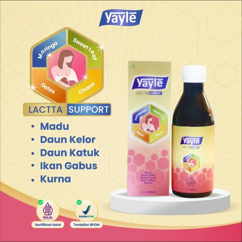 Yayle All Varian - 120ml & 200ml - Madu Vitamin Support tumbuh kembang si kecil Bayi & Balita 7