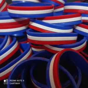 Gelang Karet Wristband Kombinasi 3 Warna - Gelang Fashion Pria Hype Perempuan Laki-laki Harian Laki-laki Bracelets
