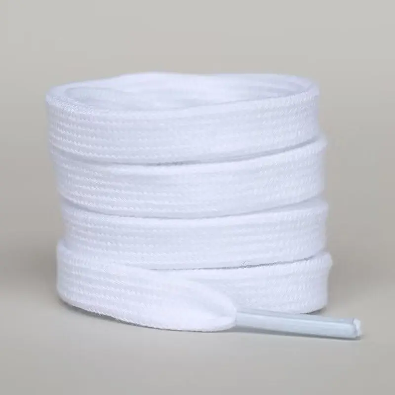 Giày Vải có Dây Dày, Cotton Nguyên Chất, Phẳng, Màu Trắng, Be, Đen, Hàng Mới Về 2024, Có Ren Trắng 1