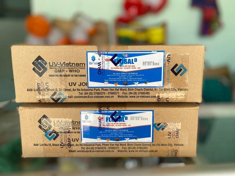 Product Introduction of Lọ Flosal D (10ml) dung dịch uống đ.ac tri khò khè, hen khẹc, crd, thương hàn, tụ huyết trùng, sưng phù đầu trên gà (dạng lỏng) 17
