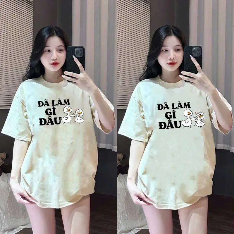 Áo thun nam nữ Đã làm gì đâu tay lỡ form rộng unisex 2