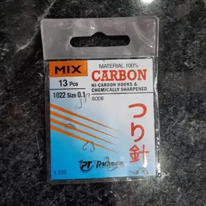 Kail Carbon Mix Sode 1022 – Tanpa lubang - Tajam, Kuat, Tidak Mudah Patah