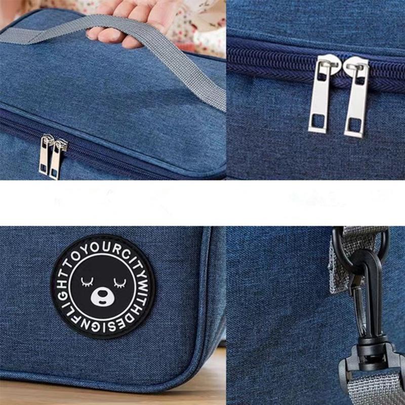 Product Introduction of Túi cách nhiệt, chất liệu vải Oxford mới, không thấm nước, thích hợp cho dã ngoại ngoài trời, túi đá, có Dây Đeo 23