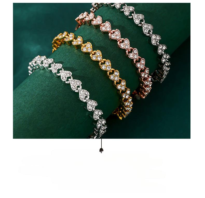 Product Introduction of Fashion Charm Tennis Bracelet for Women Crystal Zircon Jewelry Adjustable Gold Color Silver Color Chain Bracelets Gift 4