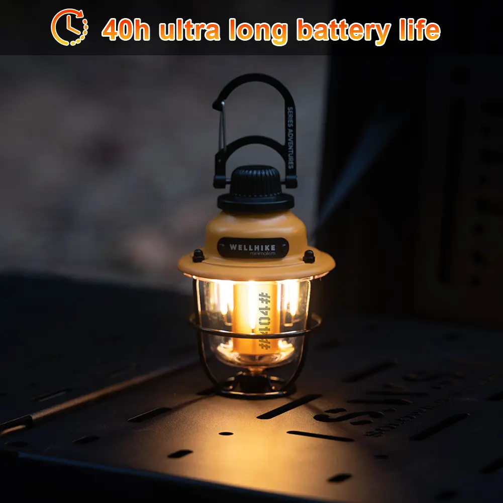 Lampu Tenda Darurat LED Type-C Isi Ulang IPX4 Tahan Air untuk Mendaki Memancing