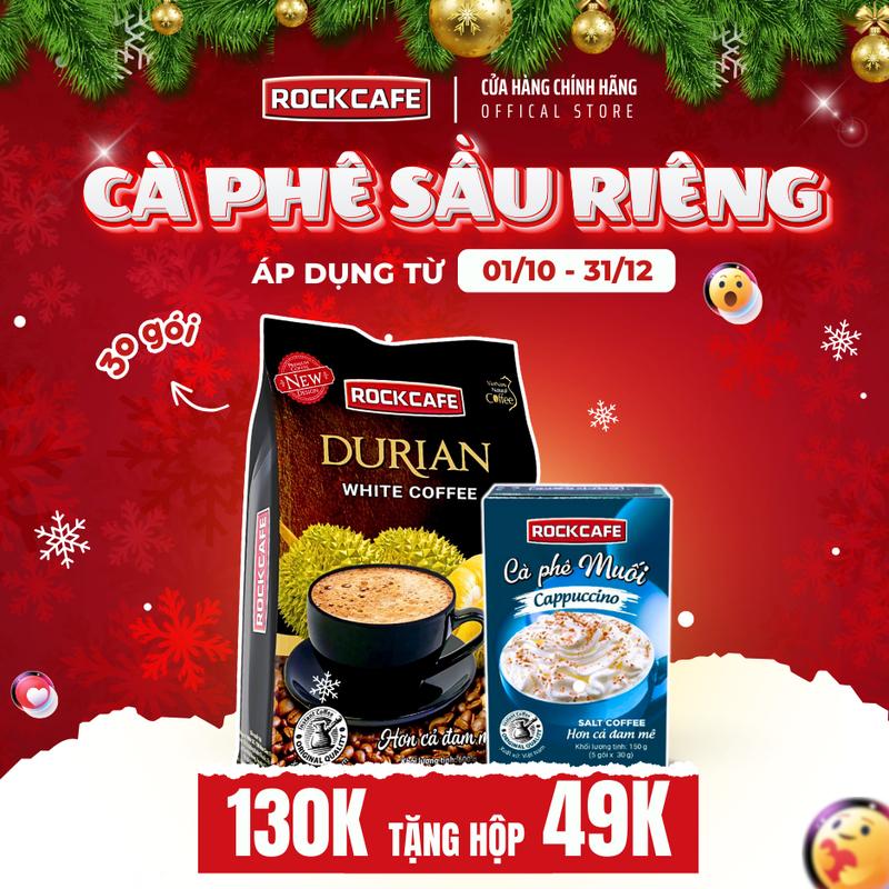 MUA CÀ PHÊ SẦU RIÊNG (TÚI 30 GÓI X 20 GRAM) TẶNG CAPPUCCINO MUỐI (HỘP 5 GÓI X 30 GRAM)