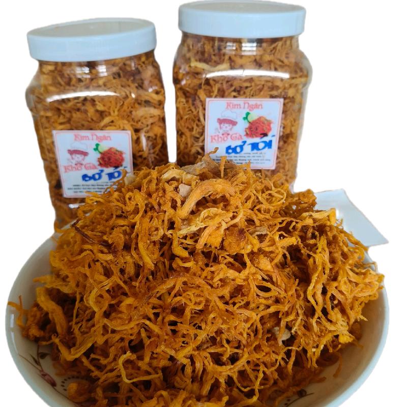  1kg Khô Gà Bơ Tỏi Hàng Không Bột Ăn Vặt - Snack - Thức Ăn 