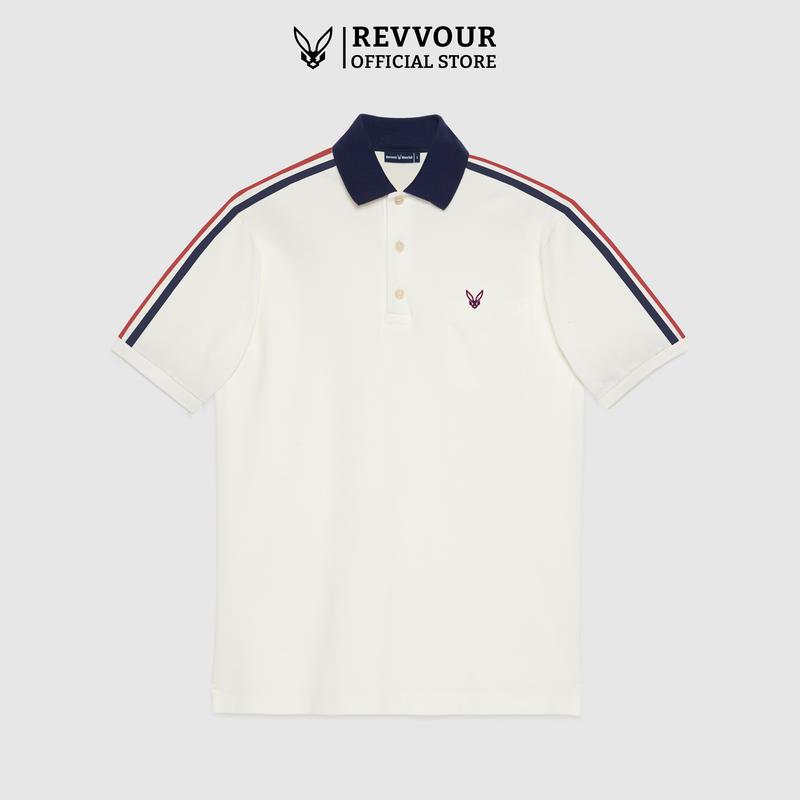 Áo Polo Nam Polo Lindo Logo Cotton Cá Sấu (100% Cotton) Co Giãn 4 Chiều/ Form Regular - REVVOUR Menswear Ngắn Tay Có Cổ