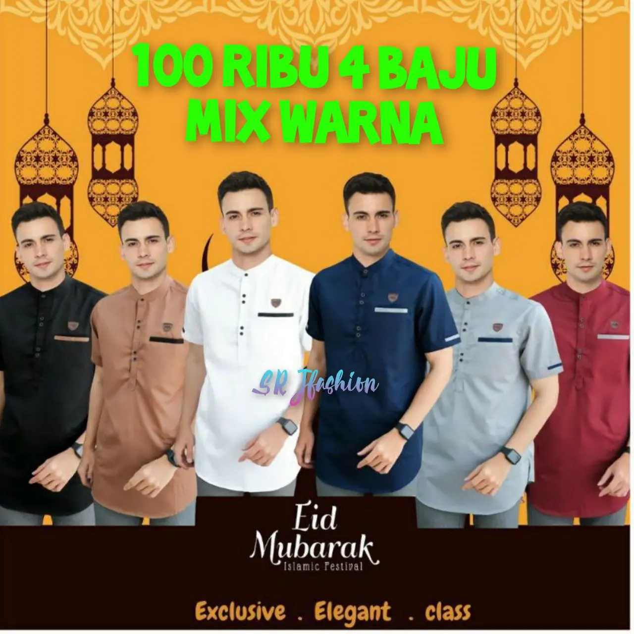 100 RIBU DAPAT 4 BAJU KOKO KURTA TAJOL LENGAN PENDEK MUSLIM PRIA DEWASA Katun