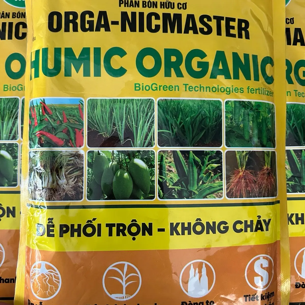 Humic Organic dạng viên dễ phối trộn túi 1kg