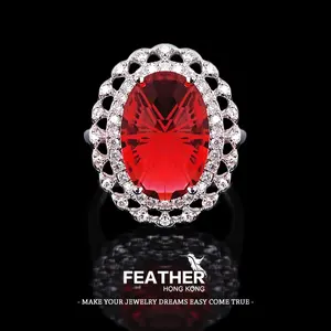 FEATHER HONGKONG - ( ADA SIZE ) - KUALITAS TINGGI CUSTOM SENDIRI - CINCIN FIREWORK WANITA Rings