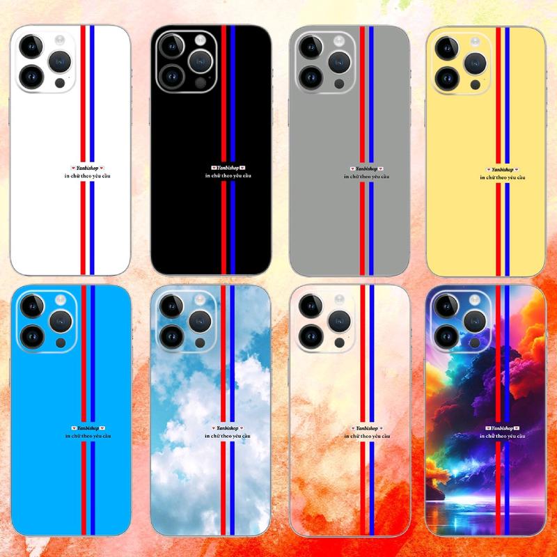 Miếng dán PPF full viền in chữ, in tên theo yêu cầu dán mặt sau điện thoại iphone Phụ Kiện