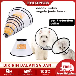 FOLOPETS Kerah Pelindung Kucing - Anti Lecet, Bahan Lembut & Nyaman Seharian! " kalung  kucing  lonceng perros  protectores【Promo Lebaran: Diskon 20%】