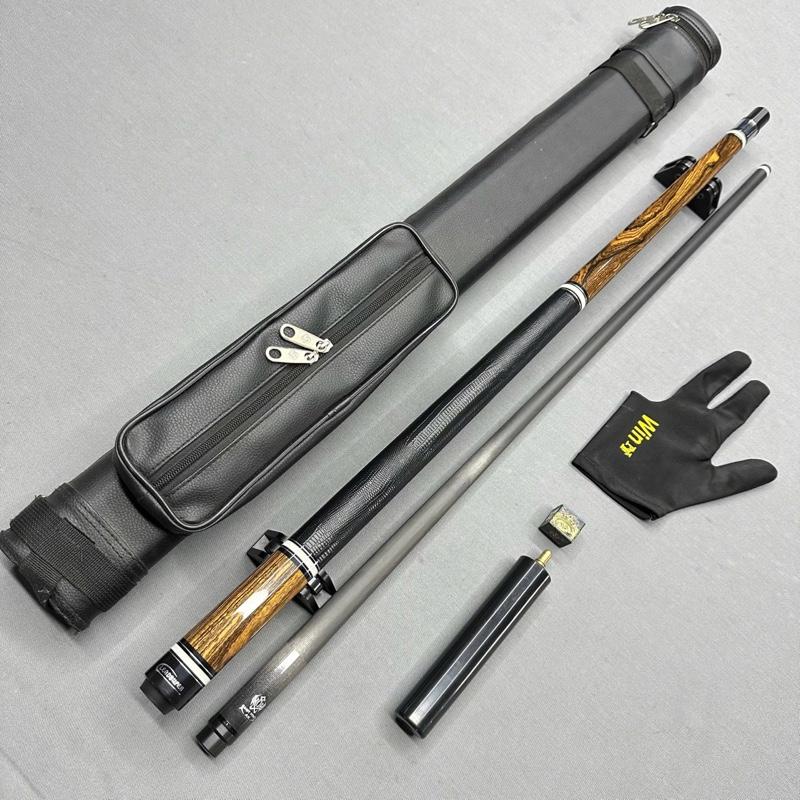   Leadsuper  Cơ Gậy Bida Lỗ Pool Carbon Leadsuper LS-WOOD  combo gồm: cơ -bao da-gang tay-lơ  