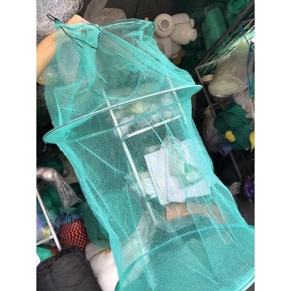 Túi đựng cá, Rọng cá, cước rọ xanh mắt lưới 4li(4mm) cao từ 55cm đến 75cm Fishing