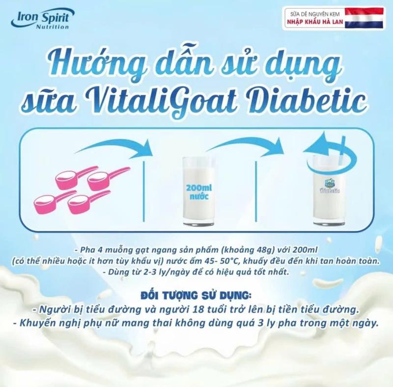 Sữa Dê Vitaligoat Diabetic (650G) - date mới - chính hãng 2