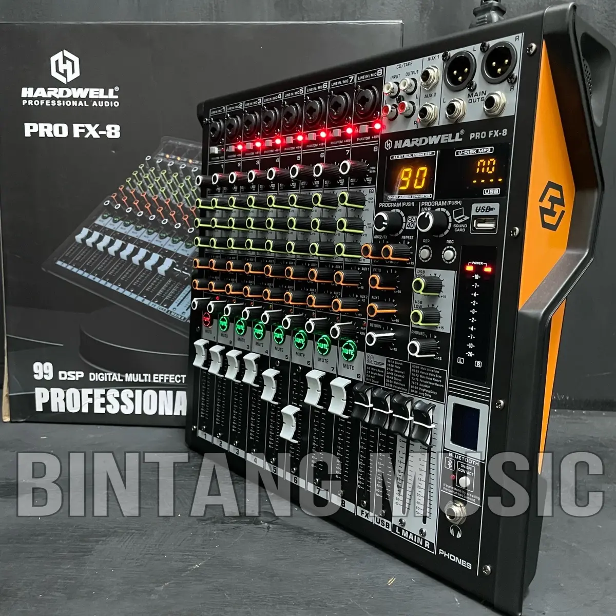 Mixer Hardwell PRO FX8 Original 8 channel mixer pro fx 8
