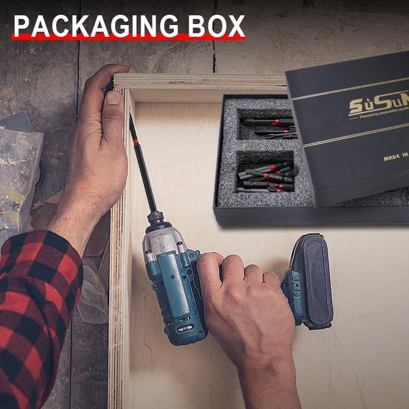 Screwdriver Bit Set, S2 Steel Cross Head Drill Bit Set, 1/4 Hex Shank Anti-slip Screwdriver Bit Set, Magnetic Screwdriver Bit Set for Impact Driver Electric Screwdriver 5
