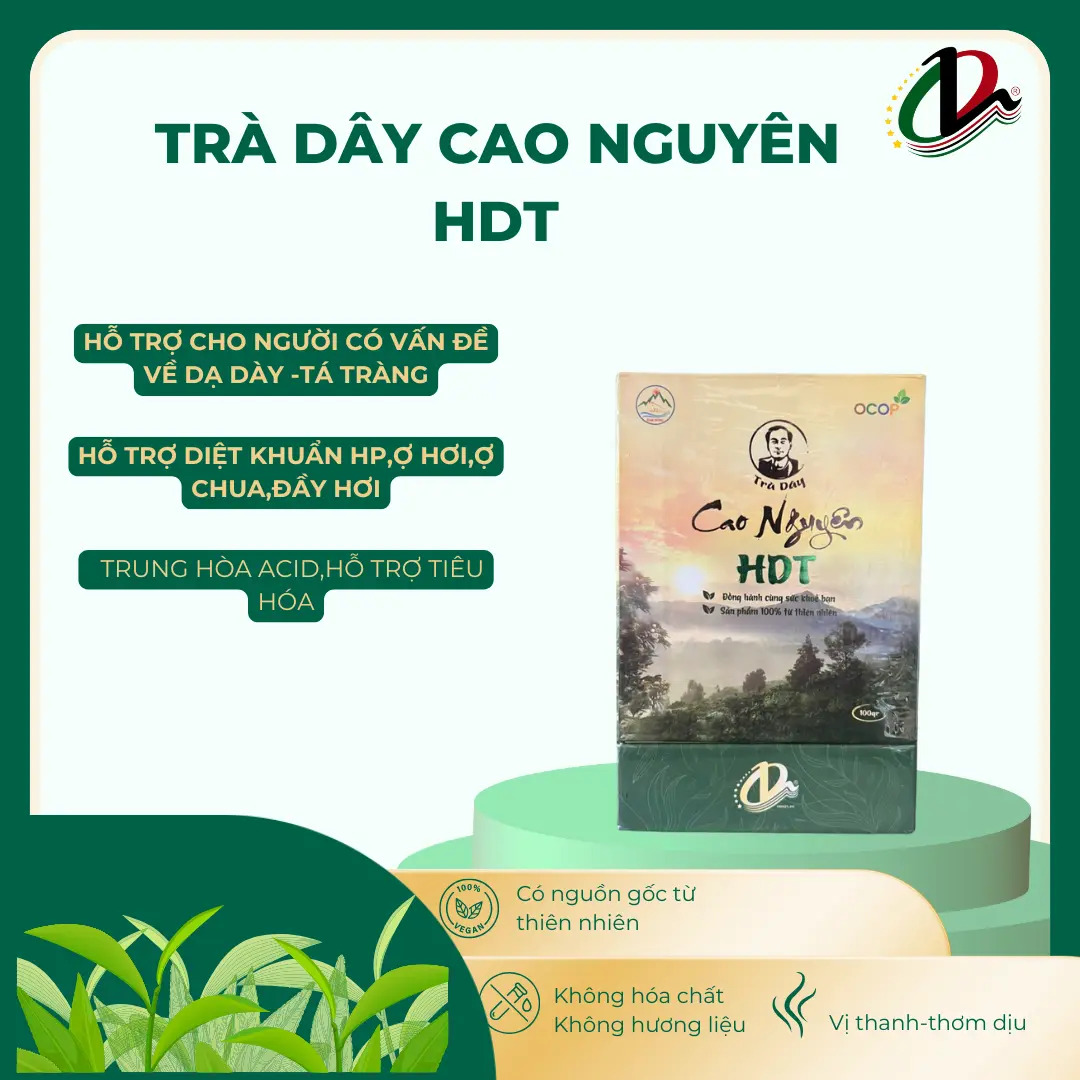 Trà dây Đam rông hổ trợ cho người có vấn đề về dạ dày, tá tràng.