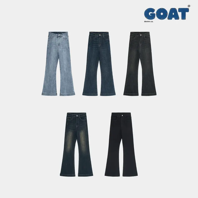 GOAT JEANS - Quần Jeans ống loe dài co giãn ( 100cm ) 0
