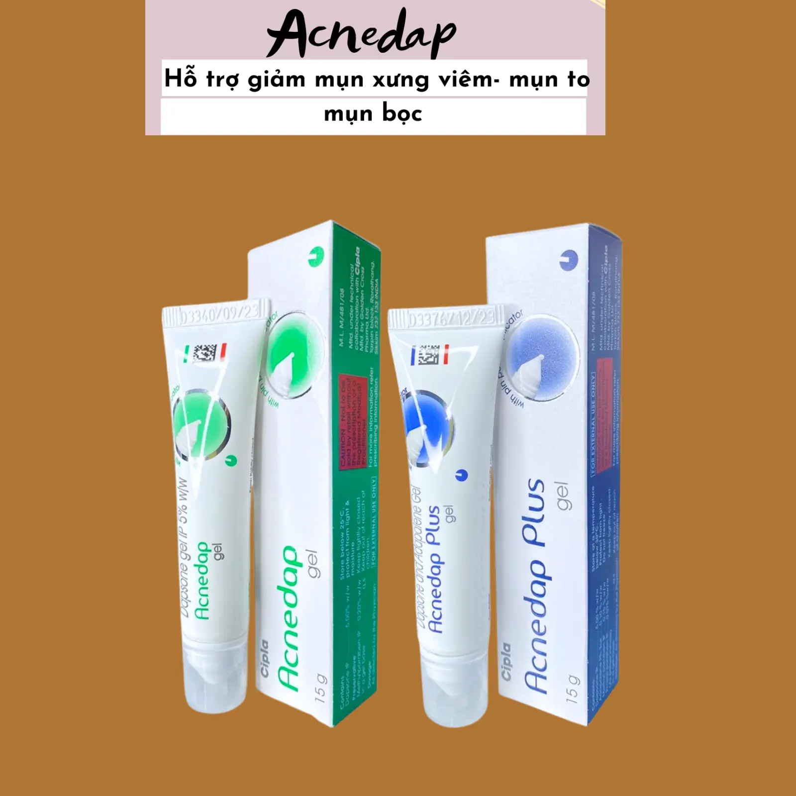 Gel Hỗ Trợ Giảm Mụn Acnedap 15g - Hỗ Trợ Điều Trị Mụn Hiệu Quả