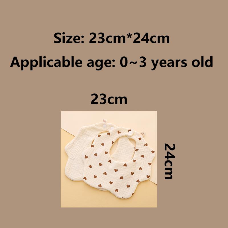Product Introduction of Baby petal bibs breathable gauze newborn baby bibs 0