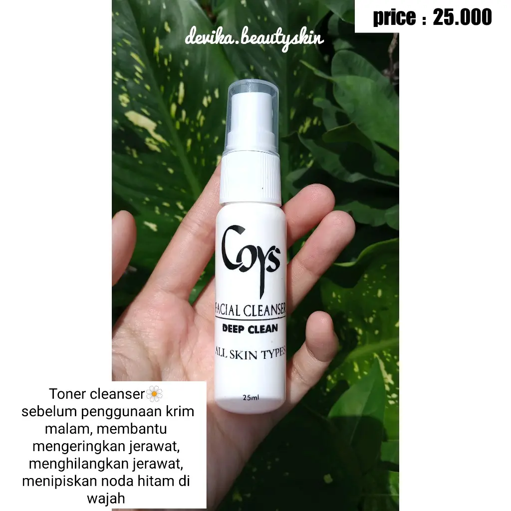 toner cleanser coys (buy 1 get 1)