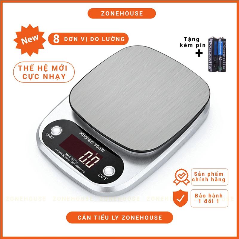 Product Introduction of Cân tiểu ly điện tử nhà bếp cao cấp ZONEHOUSE định lượng 1g - 10kg, cân làm bánh, chính xác - CHÍNH HÃNG 21
