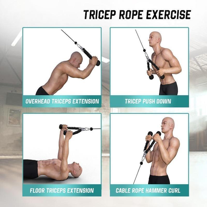 Tricep Rope - Tali Pull Down - Latihan Otot Trisep 3