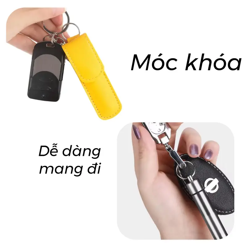 Bộ Ráy Tai 6 in 1 Bằng Thép Không Gỉ Có Móc Treo Chìa Khóa Hộp Nhựa - BRT6IN1 - CK3-6 Lấy Ráy Tai 8