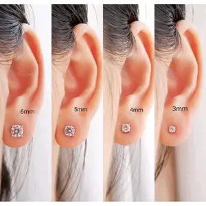 Anting Emas Tusuk Desy permata GOLD / SILVER ANTI ALERGI ANTI LUNTUR SELAMANYA