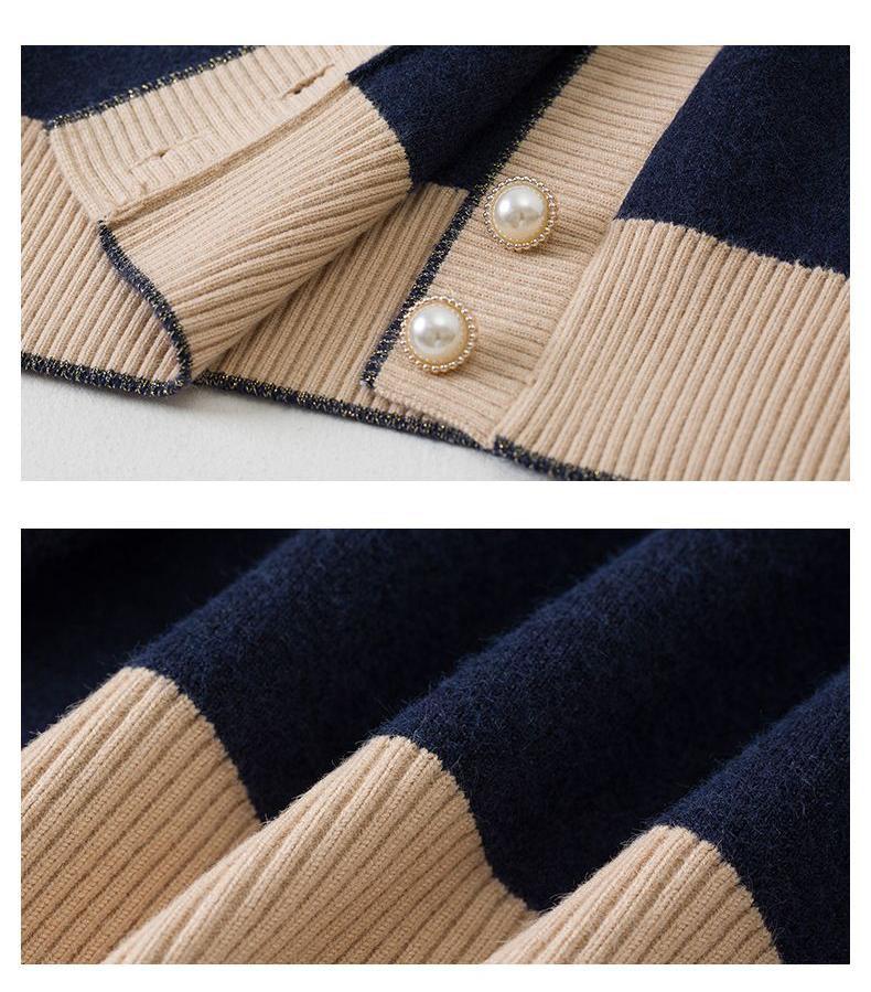 Product Introduction of Áo Khoác Len, Áo Ngắn, Phong Cách Phương Tây Trung Niên Cho Mẹ, Áo Len Dài Tay, Áo Cardigan Nữ, Áo Khoác Nhỏ, Mùa Xuân Và Mùa Thu, Năm 2024 16