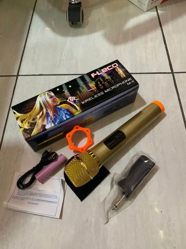 MIC WIRELESS FLECO M-11 TANPA KABEL SUARA JERNIH | MIC TANPA KABEL FLECO M 11 JANGKAUAN JAUH [ BISA COD ] LEVEL 13 SHOP 7