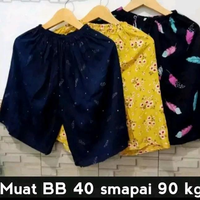 celana kolor wanita dewasa premium/celana santai wanita/celana harian wanita/celana pendek wanita jumbo 1