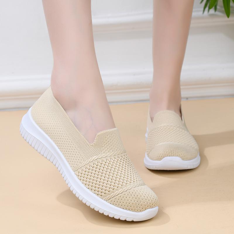 Product Introduction of Giày Nữ, Thiết Kế Đặc Biệt, Hàng Mới Về, Ngoại Cỡ, Chất Liệu Flyknit Thoáng Khí, Giày Đế Bằng, Thích Hợp Đi Làm, Bề Mặt Lưới, Mỏng, Phong Cách Đi Chơi 11