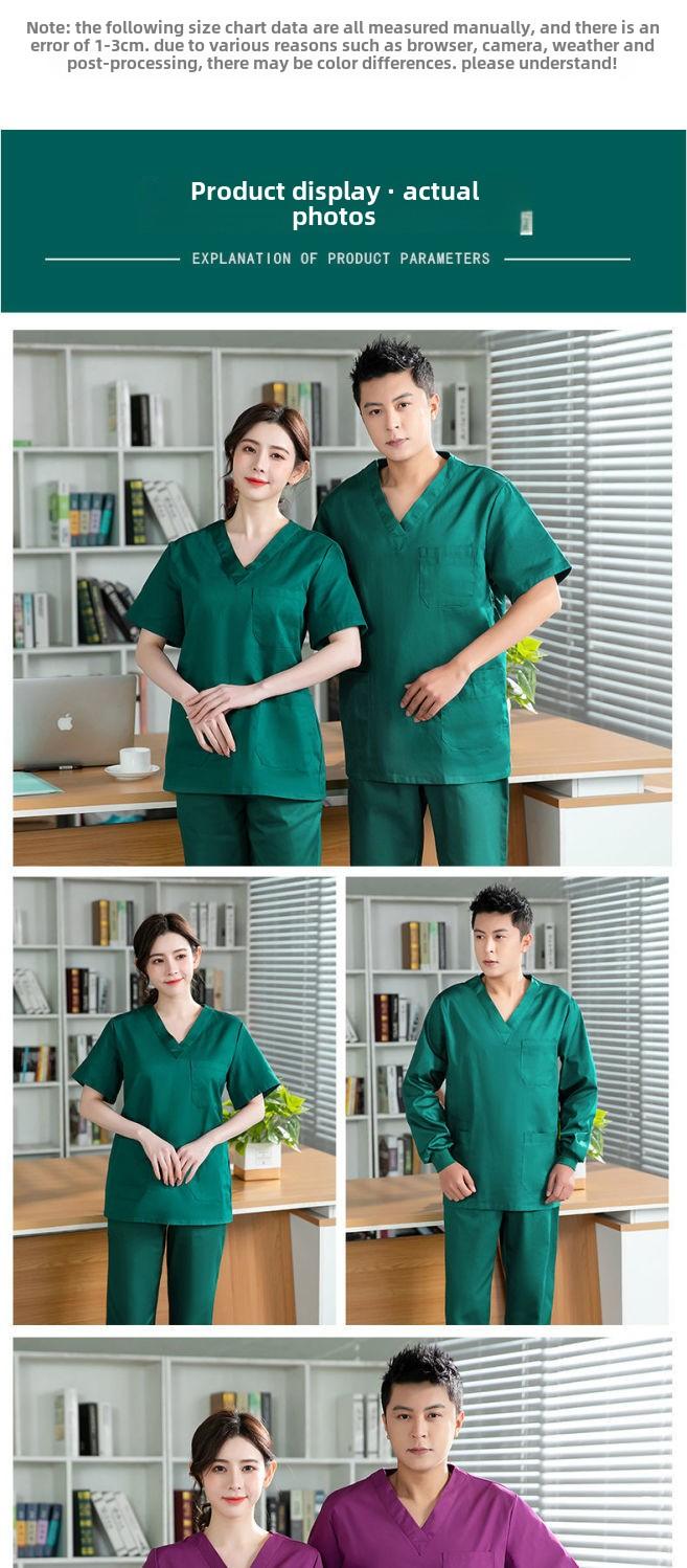 Product Introduction of Nursing Uniforms, Babysitter Uniforms, Short Sleeve, Women, Surgery Gowns, Beauty Salon, Doctor, Work Uniforms, Men, Surgery Room, Scrub Uniforms, Long Sleeve Sets 10