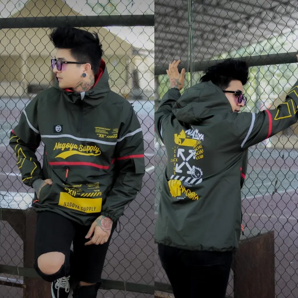 Jaket Pria Cagoule Parasut Culture Original Distro Nagoya Supply - Jaket Outdoor Waterptoof Waterproof Unisex