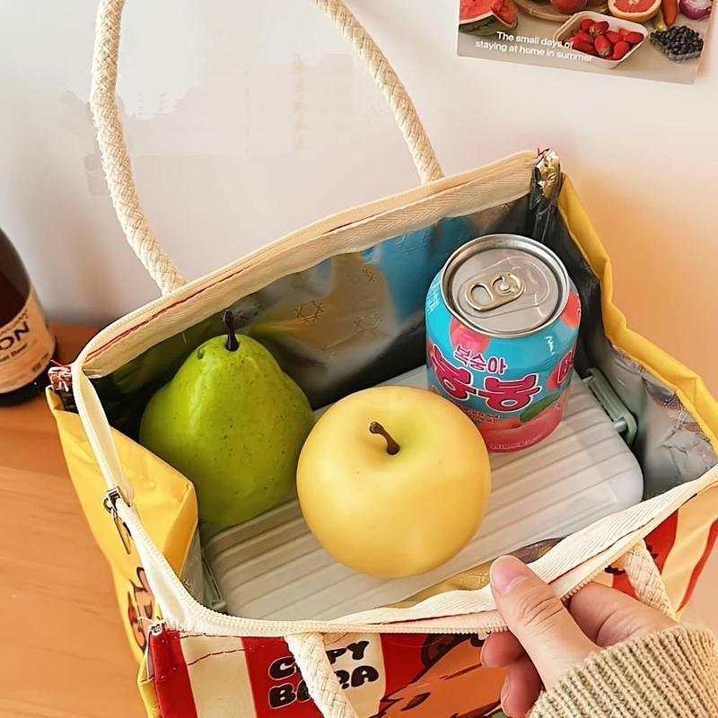 Product Introduction of A cute capybara lunch bag with large capacity, perfect for office workers and students, stylish design with insulation function, suitable for daily work and school use 2