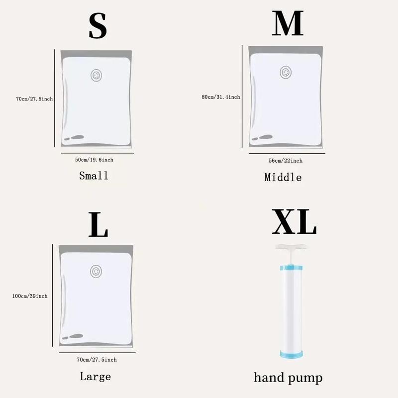 Product Introduction of Compressing Storage Bag, 1 Count Vacuum Storage Bag for Clothes, Vacuum Seal Bag for Bedding 1