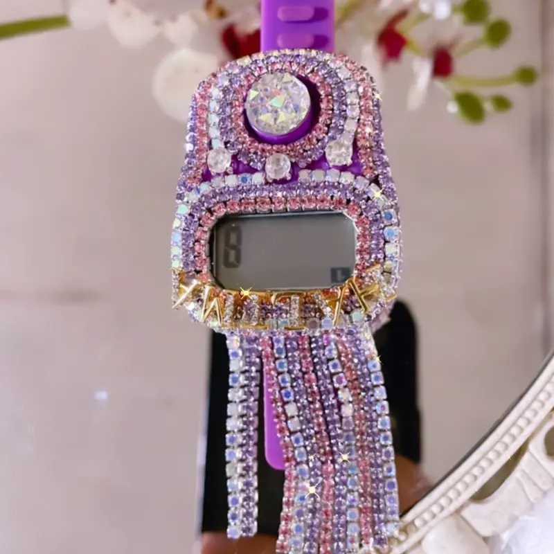 Tasbih digital USB Charger 5 Channel swarovski Bunga Muslim 8